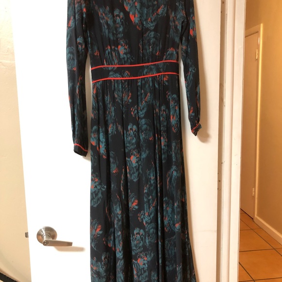 MARCHESA VOYAGE Printed Silk Maxi Dress. - Picture 5 of 7